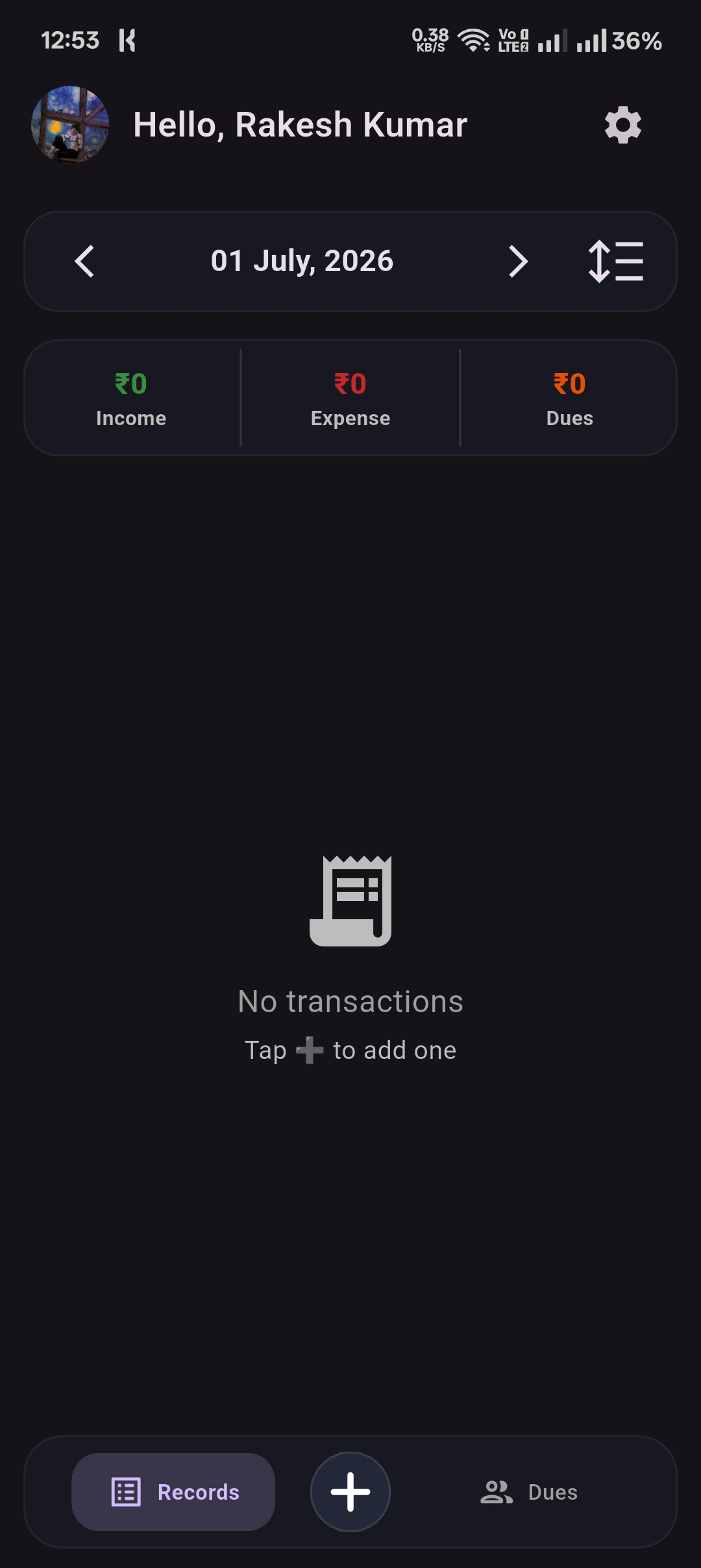 MyMoney screenshot